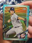 2021 Topps Chrome Gerrit Cole Aqua Wave Refractor