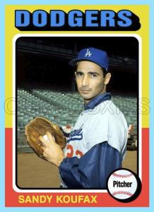 Sandy Koufax Dodgers Custom Art Card