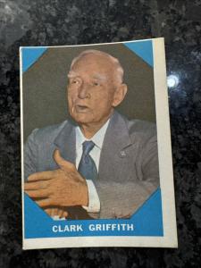 1960 Fleer Clark Griffith #15 Baseball Card