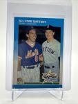 1987 Fleer Gary Carter Roger Clemens Baseball Card