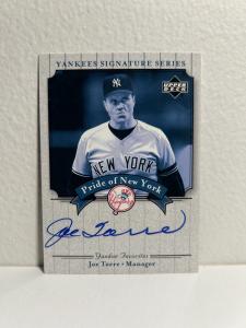 2003 Upper Deck Joe Torre Autograph Card
