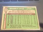 1976 Topps Sparky Lyle Autographed Yankees Card