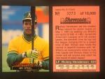Rickey Henderson 1991 Showcase Baseball Cards #2 2-Pack