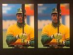 Rickey Henderson 1991 Showcase Baseball Cards #2 2-Pack