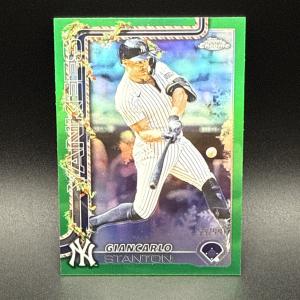2025 Topps Holiday Giancarlo Stanton Green Foil /99