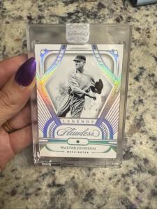 Walter Johnson Panini Flawless Diamond Card 10/25