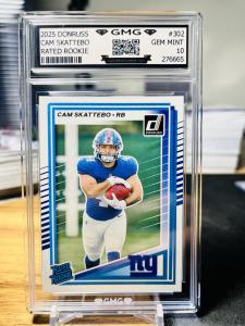 2025 Donruss Cam Skattebo Rated Rookie Gem Mint RC