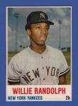 1978 Hostess Willie Randolph #89 Yankees Card
