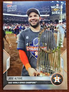 2022 Topps NOW Houston Astros Champions Card Set