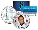 Derek Jeter Colorized NY Quarter with Hologram