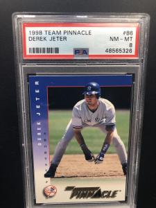 1998 Derek Jeter Unreleased Bankrupt Card #B6 PSA 8