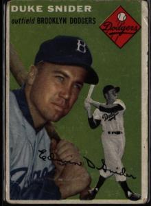 1954 Topps Duke Snider Baseball Card #32