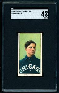 1909-11 T206 Ed Walsh Portrait Card - SGC 4