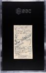1909-11 T206 Walter Johnson Portrait Card SGC A