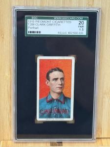 1909 T206 Piedmont Clark Griffith HOF Card