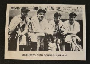 1979 TCMA Hank Greenberg Babe Ruth Card Set