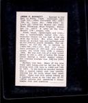 1950 Callahan Jesse Burkett HOF #10 Card