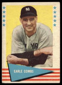 1961 Fleer Earle Combs New York Yankees Card
