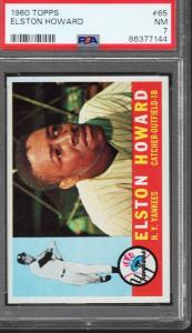 1960 Topps Elston Howard Yankees Card PSA 7