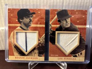 2013 America Pastime Reggie Jackson Lou Piniella Card
