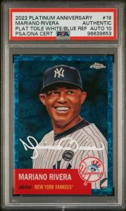 Mariano Rivera 2022 Topps Chrome Blue Refractor PSA 10