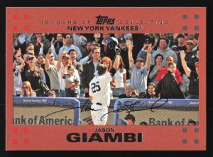 Jason Giambi 2007 Topps Copper Yankees Card