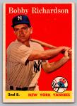 1958 Topps Bobby Richardson Yankees Card