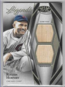 Rogers Hornsby 2022 Topps Tier One Dual Relic Card