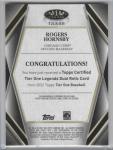 Rogers Hornsby 2022 Topps Tier One Dual Relic Card