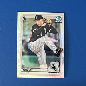 2020 Bowman Draft Chrome Garrett Crochet Refractor Card