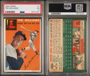 Ted Williams 1954 Topps Baseball Card PSA 3
