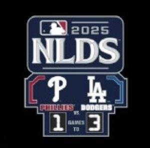 2025 Dodgers NLDS Pin vs. Phillies
