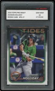 Jackson Holliday 2024 Topps Graded 10 Rookie Card