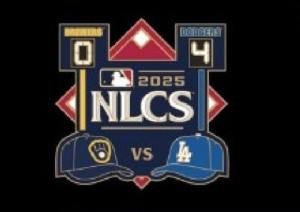 2025 Dodgers NLCS Pin vs. Brewers
