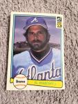 1982 Donruss Al Hrabosky Braves Baseball Card