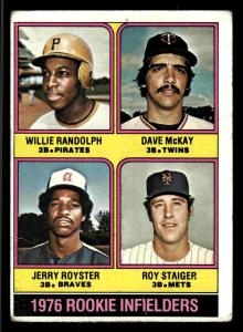 1976 Topps #592 Willie Randolph Rookie Card