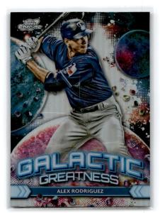 2024 Topps Chrome Alex Rodriguez Galactic Greatness Card