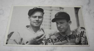 1936 Goudey Wes & Rick Ferrell Boston Red Sox Card