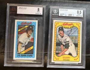 Ron Guidry 1980 Kellogg's Yankees Card Lot
