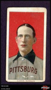 1909 T206 Fred Clarke Portrait Pirates Card