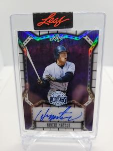 2025 Leaf Bronx Legacy Hideki Matsui Auto 9/10