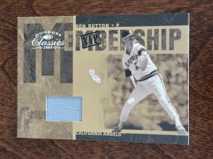 2005 Donruss Classics Don Sutton VIP Jersey Card