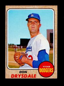 1968 Topps Don Drysdale Card #145