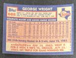 1984 Topps George Wright Baseball Card #688
