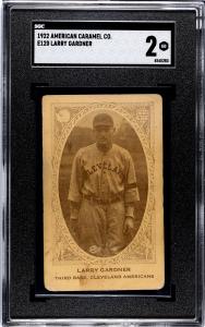 1922 E120 Larry Gardner Cleveland Sports Card