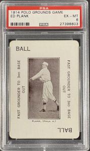 Eddie Plank 1914 Polo Grounds Game Card PSA 6