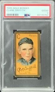 Clark Griffith 1911 T205 Gold Border Card