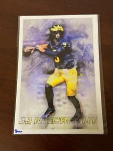 JJ McCarthy Signed 4x6 Photo Print - Michigan
