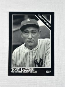 1993 Tony Lazzeri Conlon Collection Sports Card