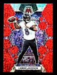 Lamar Jackson 2023 Panini Mosaic Red Sparkle Card
